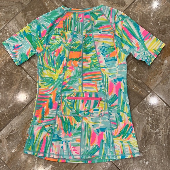 NWT Lilly Pulitzer Swim Sunguard Top- Sea Salt and Sun, Size XXS - Picture 5 of 6